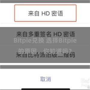 Bitpie兑换 选择Bitpie的原因，你知道吗？