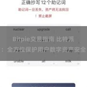 Bitpie交易指南 比特派：全方位保护用户数字资产安全