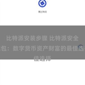 比特派安装步骤 比特派安全钱包：数字货币资产财富的最佳选择