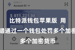 比特派钱包苹果版  用户不错通过一个钱包处罚多个加密货币